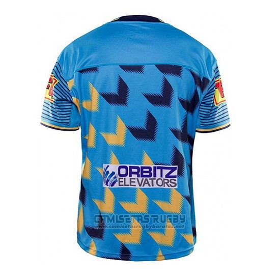 Camiseta Gold Coast Titans 9s Rugby 2020 Azul